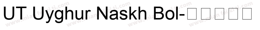 UT Uyghur Naskh Bol字体转换